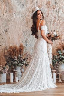 Bohémské svatební šaty GRÉTA