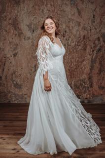 Krajkové svatební šaty ANGEL PLUS