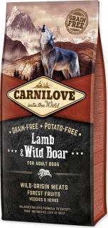 Carnilove Dog Adult Lamb & Wild Boar Grain Free jehněčí a divočák bez obilovin 12kg