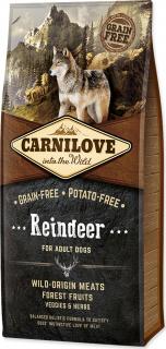 Carnilove Dog Adult Reindeer Grain Free sobí a divočák bez obilovin 12kg