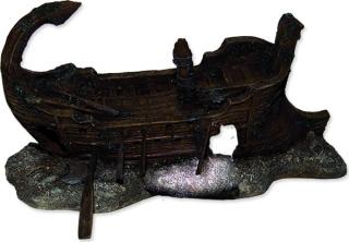 Dekorace AQUA EXCELLENT Torzo lodi 29,5 x 17 x 15,5 cm 1ks