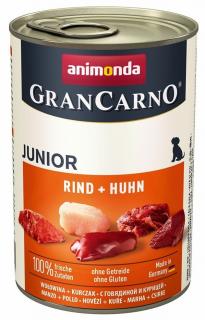 GRANCARNO Junior konzerva hovězí a kuře 400g