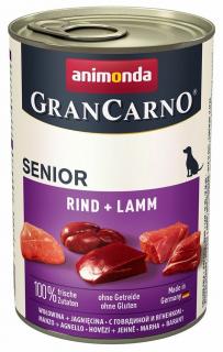 GRANCARNO Senior konzerva hovězí a jehně 400 g