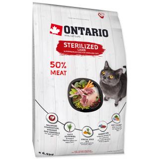 ONTARIO Cat Sterilised Lamb pro sterilizované dospělé kočky jehněčí 6,5kg