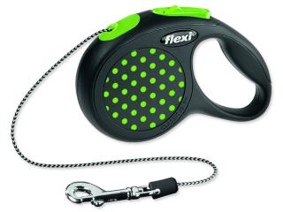 Vodítko FLEXI Design lanko zelené XS - 3 m 1ks