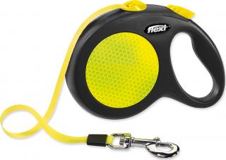 Vodítko FLEXI New Neon páska L - 5m žluté 1ks