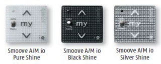 Dotykový nástěnný dálkový ovladač Smoove A/M io s možností vypnutí automatiky Barva: Black Shine