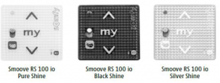 Dotykový nástěnný dálkový ovladač Somfy Smoove RS 100 io Barva: Silver Shine