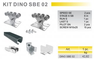 KIT DINO SBE 02 - sada pro posuvnou samonosnou bránu