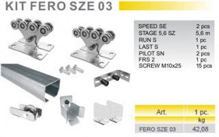 KIT FERO SZE 02 - sada pro posuvnou samonosnou bránu