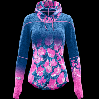 Dámská funkční mikina Pull Ibex CRAZY - falling flower 40/L
