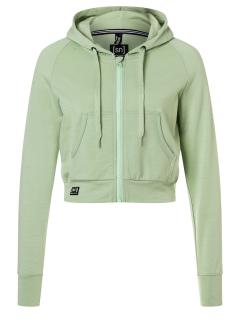 Dámská merino mikina Liquid Flow Hoodie [sn] - celadan green 34/XS