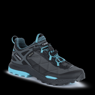 Dámská treková obuv s Goretex membránou Rocket Dfs GTX AKU - black/turquoise 37.5