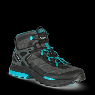 Dámské kotníkové pohorky Rocket Mid GTX AU - black/turquoise 38