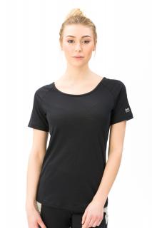 Dámské merino tričko Essential Scoop Neck [sn] - jet black 36/S