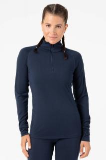 Dámské merino triko dl.rukáv Base 1/4 Zip 230 [sn] - navy blazer 34/XS