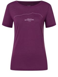 Dámské merino triko Kitzbühel Tee [sn] - Purple Passion/Fairytale 34/XS