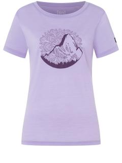 Dámské merino triko Mountain Mandala Tee [sn] - Lavender/Purple Passion 34/XS