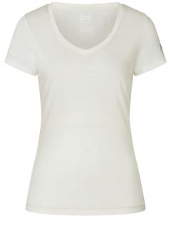 Dámské merino triko SIERRA140 V NECK [sn] - Fresh White 40/L