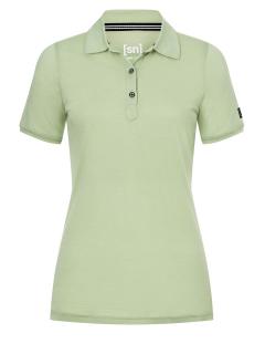 Dámské merino triko Sporty Polo [sn] - celadan green 34/XS