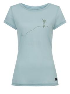 Dámské merino triko Summiteer Tee [sn] - cloud blue/sage 38/M