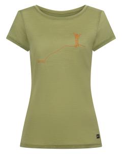 Dámské merino triko Summiteer Tee [sn] - sage/golden poppy 34/XS