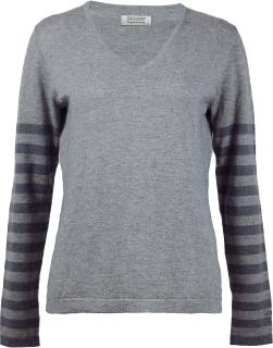 Dámský merino svetr Nancy Sweater SKHOOP - grey 36/S