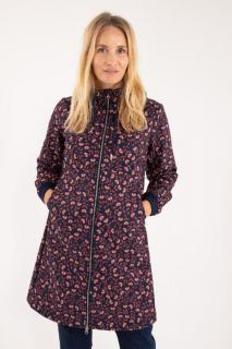 Dámský softshellový kabát Line Danefæ - navy/pink rust fluerie 46/XXXL