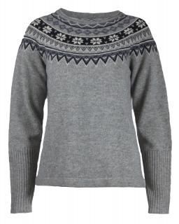 Dámský vlněný svetr Scandinavian SKHOOP - grey 34/XS