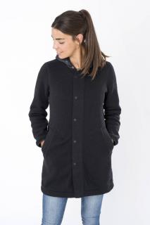 Dámský zimní merino kabát Combustion Coat [sn] - jet black 34/XS