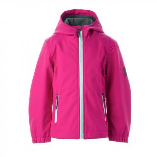 Dětská softshellová bunda Huppa Nera fuchsia REFLEX 122