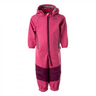 Dětská softshellová kombinéza Huppa Adal 1 fuchsia/ burgundy REFLEX 80