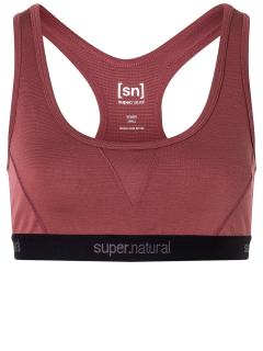 Funkční merino podprsenka TUNDRA220 Semplice Bra[sn] - Roan Rouge 42/XL