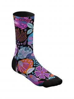 Funkční ponožky z mikrovlákna Crazy Socks CRAZY - dardik blue 35-38