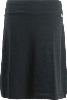 Letní funkční sukně Freja Knee SKHOOP - Black Melange 36/S