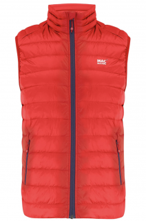 Pánská péřová sbalitelná vesta Alpine Gilet MAC IN A SAC - Red S