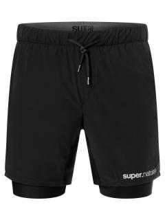 Pánské funkční merino šortky Double Layer Shorts [sn] - jet black M