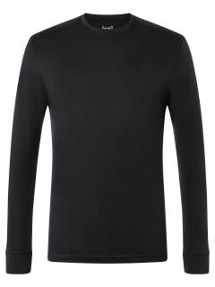 Pánské funkční merino triko s dlouhým rukávem TUNDRA175 LS [sn] - Jet Black XL