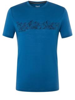 Pánské merino triko Contour Tee [sn] - High Tide/Jet Black L