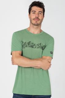 Pánské merino triko Contour Tee [sn] - Loden Frost/Jet Black L