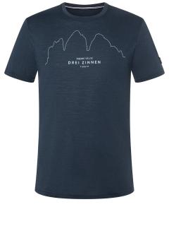 Pánské merino triko Drei Zinnen Tee [sn] - Blueberry/Vapor Grey L