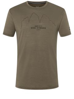 Pánské merino triko Drei Zinnen Tee [sn] - Stone Grey/Jet Black L