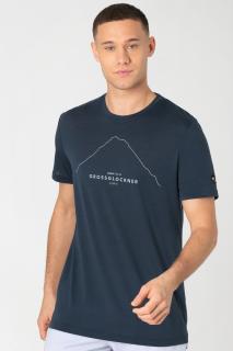 Pánské merino triko Grossglockner Tee [sn] - Blueberry/Vapor Grey L