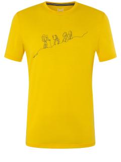 Pánské merino triko Hiking Tee [sn] - Illuminating/Urban Chic L