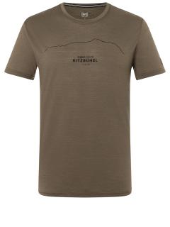 Pánské merino triko Kitzbühel Tee [sn] -  Stone Grey/Jet Black L