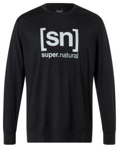 Pánské merino triko s dlouhým rukávem  WARM UP LS [sn] - Jet Black L