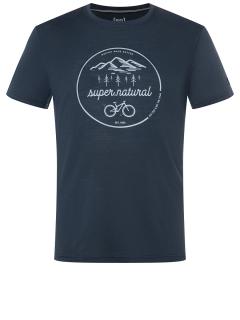 Pánské merino triko Trails Tee [sn] - Blueberry/Vapor Grey L