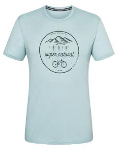 Pánské merino triko Trails Tee [sn] - cloud blue/urban chic XXL