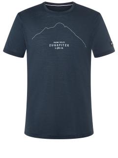 Pánské merino triko Zugspitz Tee [sn] -  Blueberry/Vapor Grey L