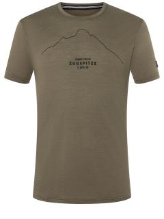 Pánské merino triko Zugspitz Tee [sn] -  Stone Grey/Jet Black L